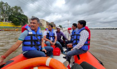 पंढरपूर तालुक्यात आपत्ती व्यवस्थापन यंत्रणा सज्ज  चंद्रभागा नदीत दोन बोटींची व्यवस्था
