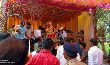 *खर्डी येथील सिताराम महाराज सा.कारखाना कार्यस्थळावरील  गणपती विसर्जनाची मिरवणूक थाटामाटात संपन्न.*