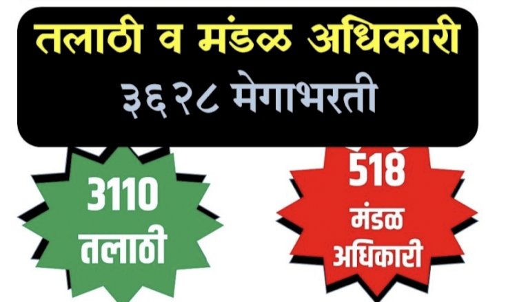 तलाठी, मंडल अधिकारी नियुक्तीला हिरवा कंदील; राज्य सरकारनं दिली मंजुरी...!