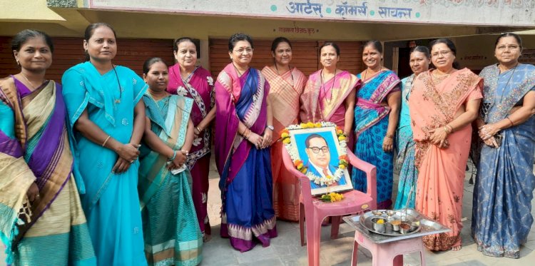 रुक्मिणी विद्यापीठात डॉ .बाबासाहेब आंबेडकर जयंती  उत्साहात साजरी..