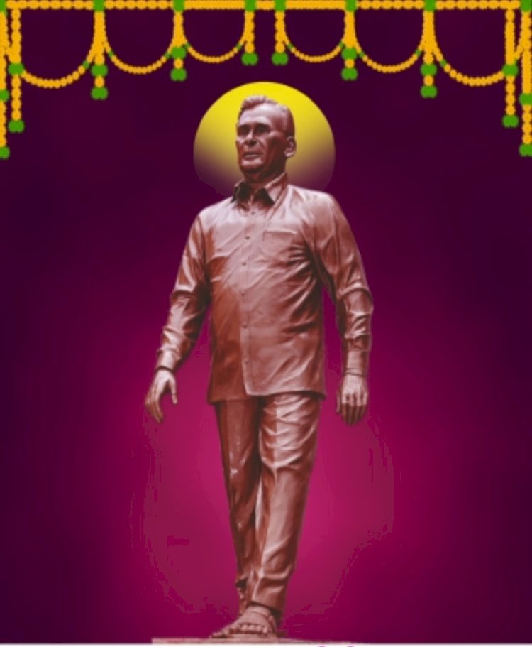 गणपतराव देशमुख स्मारक पूर्ण; पुतळा अनावरणासाठी  संर्व पक्षाचे दिग्गज नेते आज सांगोल्यात