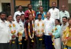 महाराष्ट्र राज्य मराठी पत्रकार संघाची पंढरपूर कार्यकारणी जाहीर...    महाराष्ट्र राज्य मराठी पत्रकार संघाच्या नुतन पदाधिकार्यांचा सत्कार करताना प.महाराष्ट्र कार्याध्यक्ष राजेंद्र कोरके पाटील व इ.