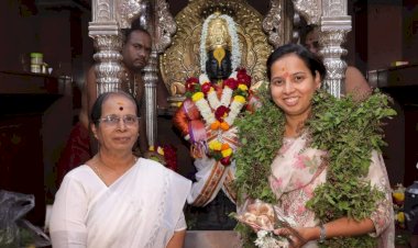 महिला व बालविकास मंत्री आदिती तटकरे  यांनी घेतले श्री विठ्ठल- रुक्मिणी मातेचे दर्शन