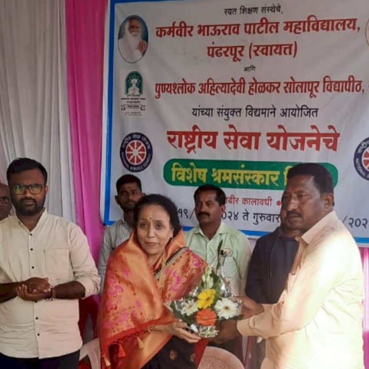 विद्यार्थ्यांनी मोबाईलचा वापर फक्त ज्ञानार्जनासाठीच करावा- सुनेत्राताई पवार.  सिद्धेवाडीत राष्ट्रीय सेवा योजना श्रमसंस्कार शिबिर सुरू