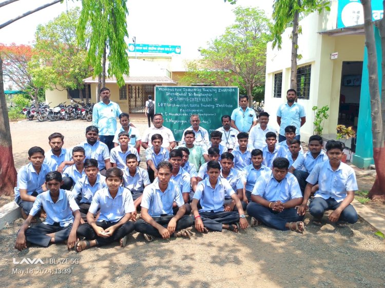 वसंतराव काळे आय. टी .आय च्या  प्रशिक्षणार्थीची एल अँड टी कंपनीत निवड,