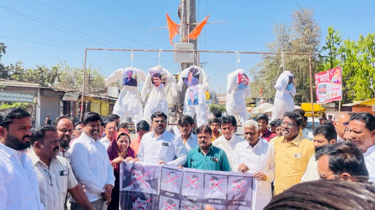 पंढरपुरात माजी मंत्री धनंजय मुंडे, वाल्मीक कराडच्या विरोधात तीव्र निषेध आंदोलन