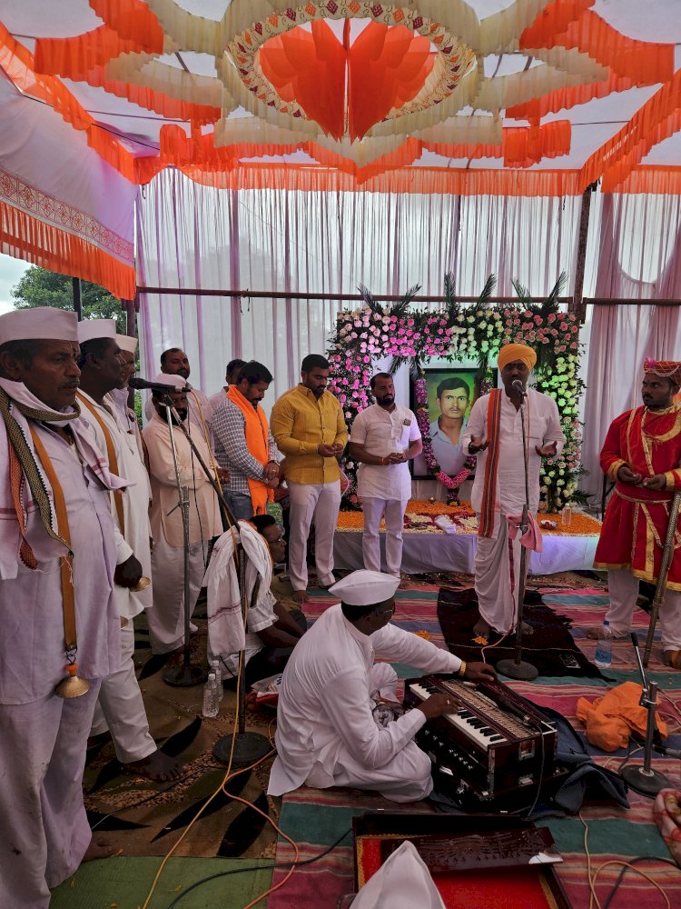 रावगाव येथे स्व.विठ्ठलराव चंद्रभान गोयेकर यांच्या 13 व्या पुण्यतिथीनिमित्त भक्तिमय वातावरणात विविध उपक्रमाने साजरी..