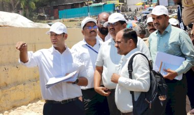 पंढरपूर आषाढी यात्रेच्या पार्श्वभूमिवर जिल्हाधिकारी कार्तिकेयन एस. यांनी  केली विविध ठिकाणची पाहणी,    ◼️ वाखरी पालखी तळ, भक्ती सागर (65 एकर), दर्शन रांग, दर्शन मंडप व  नदी पात्राची पाहणी